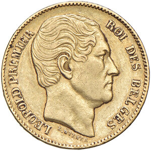 obverse: BELGIO, Belgio. Leopoldo I - 20 Franchi, 1865