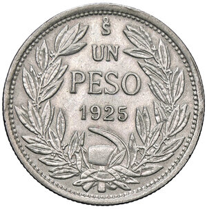 reverse: CILE, 1 Peso, 1925