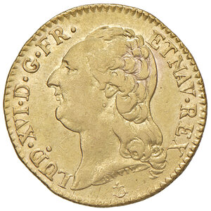 obverse: FRANCIA, Luigi XVI - 1 Luigi d Oro. La Rochelle, 1787