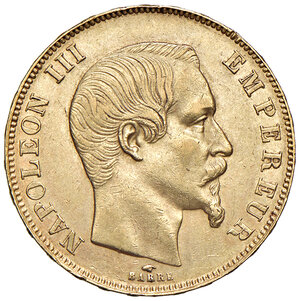 obverse: FRANCIA, Napoleone III - 50 Franchi, 1857