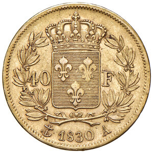 reverse: FRANCIA, Carlo X - 40 Franchi, 1830