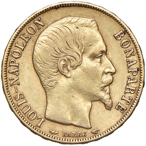 obverse: FRANCIA, Napoleone III - 20 Franchi, 1852