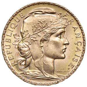 obverse: FRANCIA, Terza Repubblica - 20 Franchi, 1908