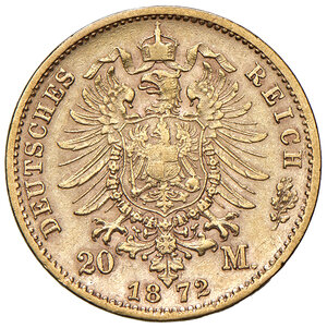 reverse: GERMANIA, Dresden - 20 Marchi, 1872