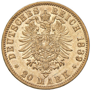 reverse: GERMANIA, Prussia - 20 Marchi, 1889