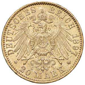 reverse: GERMANIA, Prussia - 20 Marchi, 1897