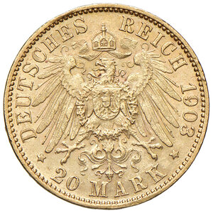 reverse: GERMANIA, Prussia - 20 Marchi, 1903