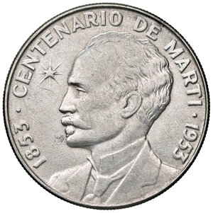 obverse: CUBA, 1 Peso, 1953