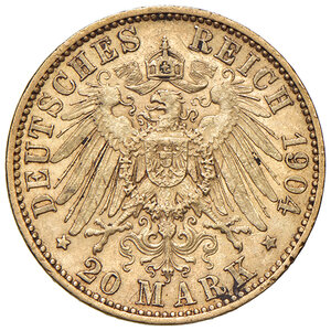 reverse: GERMANIA, Prussia - 20 Marchi, 1904