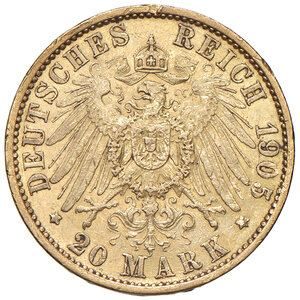 reverse: GERMANIA, Prussia - 20 Marchi, 1905