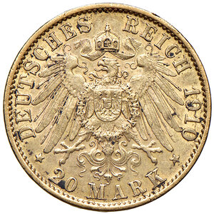 reverse: GERMANIA, Prussia - 20 Marchi, 1910