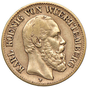 obverse: GERMANIA, Württemberg - 10 Marchi, 1873