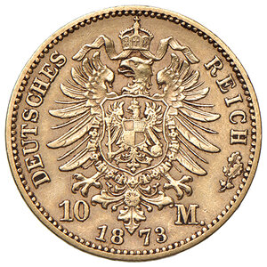 reverse: GERMANIA, Württemberg - 10 Marchi, 1873