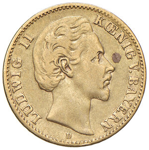 obverse: GERMANIA, Bavaria - 10 Marchi, 1878