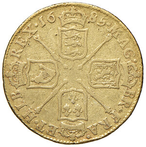 reverse: INGHILTERRA, James II - 1 Guinea, 1685