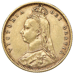 obverse: INGHILTERRA, Victoria - ½ Sovereign, 1892