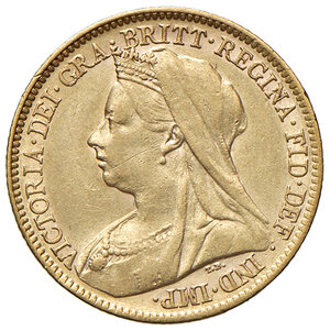 obverse: INGHILTERRA, Victoria - ½ Sovereign, 1901