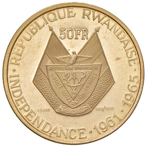 reverse: RWANDA, 50 Franchi, 1965