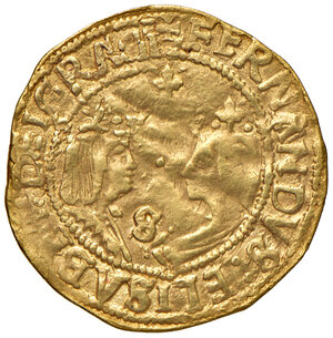 obverse: SPAGNA, Isabella e Fernando (1476-1516). Doppia. Siviglia., (1476-1516)