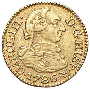 obverse: SPAGNA, Carlo III (1759-1788). ½ Scudo 1786. Madrid, 1786