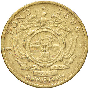 reverse: SUD AFRICA, 1 Pond, 1894