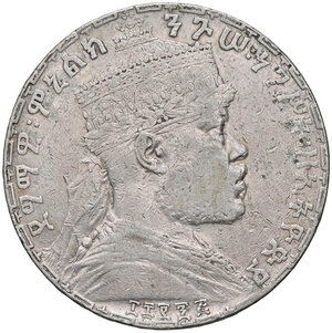 obverse: ETIOPIA, 1 Birr, 1902 (EE1895)