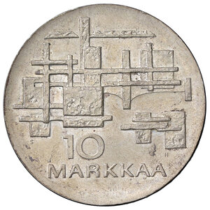 reverse: FINLANDIA, 10 Markkaa, 1967