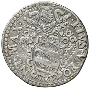 obverse: ANCONA, Pio V - Testone, (1566-1572)