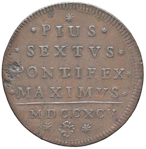 reverse: BOLOGNA, Pio VI - 2 Baiocchi, 1795