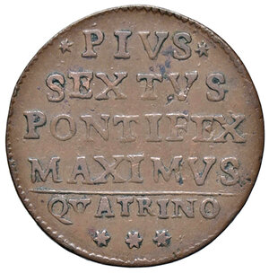 reverse: BOLOGNA, Pio VI - Quattrino, 1796