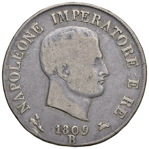 obverse: BOLOGNA, Napoleone - 5 Lire, 1809