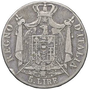 reverse: BOLOGNA, Napoleone - 5 Lire, 1809