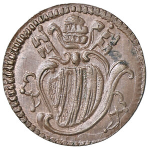 obverse: FERRARA, Benedetto XIV - Quattrino, 1746