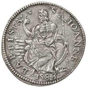 reverse: FIRENZE, Francesco I De Medici - Testone, 1583