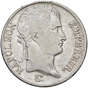 obverse: FRANCIA, Napoleone I - 5 Franchi, 1814 Q