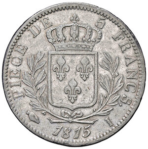 reverse: FRANCIA, Luigi XVIII - 5 Franchi, 1815 I