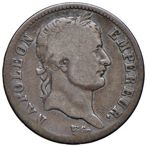 obverse: Genova. Napoleone I imperatore (1805-1814). Franco 1813 AG. Pagani 28. MIR 390. Ex asta Raffaele Negrini 29-30 novembre 1995, Mantegazza, 506. Rarissimo. MB