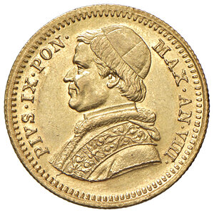 obverse: Pio IX (1846-1878). Roma. Da 2,50 scudi 1853 anno VIII AV. Pagani 355. MIR 3135/2. Rara. q.SPL/SPL 