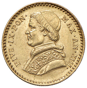 obverse: Pio IX (1846-1878). Roma. Da 2,50 scudi 1858 anno XIII AV. Pagani 366. MIR 3151/3. SPL 