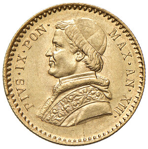 obverse: Pio IX (1846-1878). Roma. Da 2,50 scudi 1859 anno XIII AV. Pagani 367. MIR 3151/5. SPL 