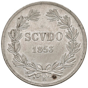 reverse: Pio IX (1846-1878). Roma. Scudo 1853 anno VII AG. Pagani 394. MIR 3137/2. Buon BB 