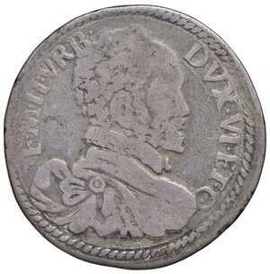 obverse: Gubbio. Francesco Maria II della Rovere (1574-1624). Testone AG gr. 9,16. Ravegnani Morosini 5. Cavicchi 143. Molto raro. MB/q.BB 