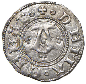 obverse: Macerata. Emissioni autonome sec. XV. Bolognino AG gr. 0,94. CNI – (cfr. T. XX, 13 per il tipo). Raro. Conservazione eccezionale per il tipo di moneta, q.FDC 