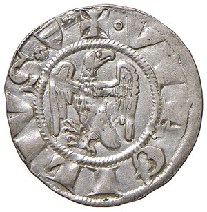 obverse: Mantova. Luigi (1328-1360) o Guido (1360-1369) Gonzaga. Grosso aquilino AG gr. 1,48. Bignotti 2. MIR 173. MEC 12, 489 (emissioni comunali, circa 1320-1328).  Raro. Migliore di BB 