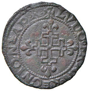 obverse: (L’) Aquila. Luigi XII re di Francia (1501-1503). Sestino AE gr. 2,10. CNI 6. D’Andrea-Andreani 143. MIR 115. Raro e di buona qualità per il tipo di moneta, migliore di BB 