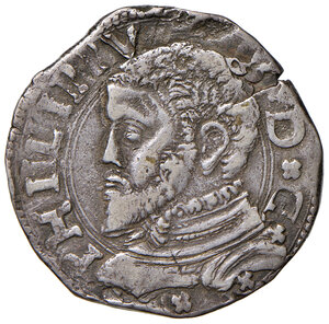 obverse: Messina. Filippo II di Spagna (1556-1598). Da 3 tarì 1560 (sigla T-P; Tommaso Paulillo zecchiere) AG gr. 8,62. Spahr 66. MIR 319/5. BB