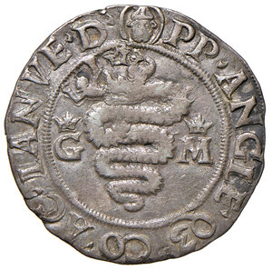 obverse: Milano. Galeazzo Maria Sforza (1466-1476). Grosso da 5 soldi AG gr. 2,80. Crippa 10. MIR 204. Buon BB 