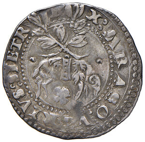 reverse: (L’) Aquila. Carlo d’Asburgo re di Spagna, delle Due Sicilie etc. (1516-1556), V come imperatore del S.R.I. (1519-1554). Carlino (sigla R; Luigi Ram m.d.z.) AG gr. 3,08. CNI 58. D’Andrea-Andreani 151. MIR 120. Raro. Patina di medagliere, BB 