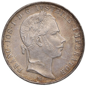 obverse: Milano. Francesco Giuseppe I d’Asburgo-Lorena (1848-1866). Monetazione imperiale. Fiorino 1858 AG. Pagani 224. Crippa 16/A. MIR 543/1. q.FDC 