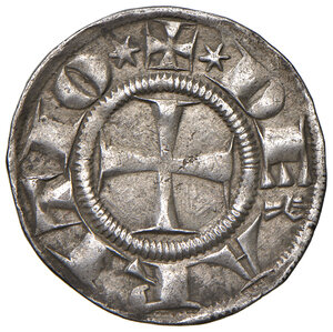 obverse: Arezzo. Guido Tarlati di Pietramala vescovo (1313-1326). Grosso agontano AG gr. 2,40. CNI 5 var. MIR 11 (Guglielmo degli Ubertini). Villoresi 19 (seconda emissione). Molto raro. Migliore di BB 